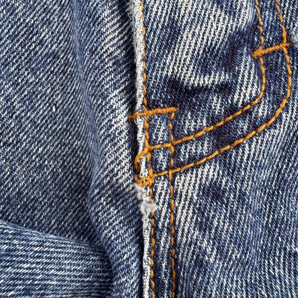 Texwood Jaxwood Jeans Women 32 Blue Good High Waisted Vintage Straight Leg Denim - Picture 12 of 14